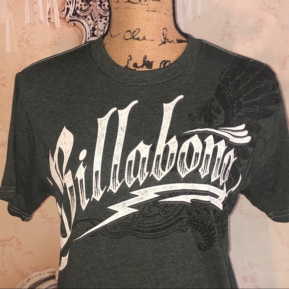 NWOT - Billabong Dark Grey Unisex Graphic Tee - Picture 2 of 2